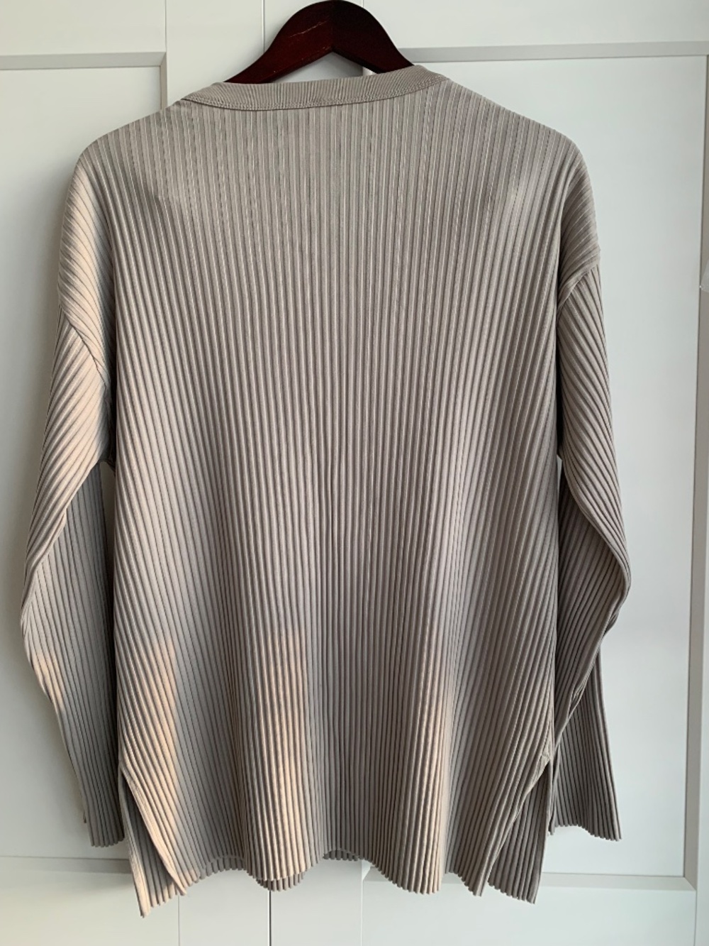 KOTN Blouse Women’s Opal Gary 97% Egyptian Cotton Ribbed long sleeve size L - Picture 5 of 13